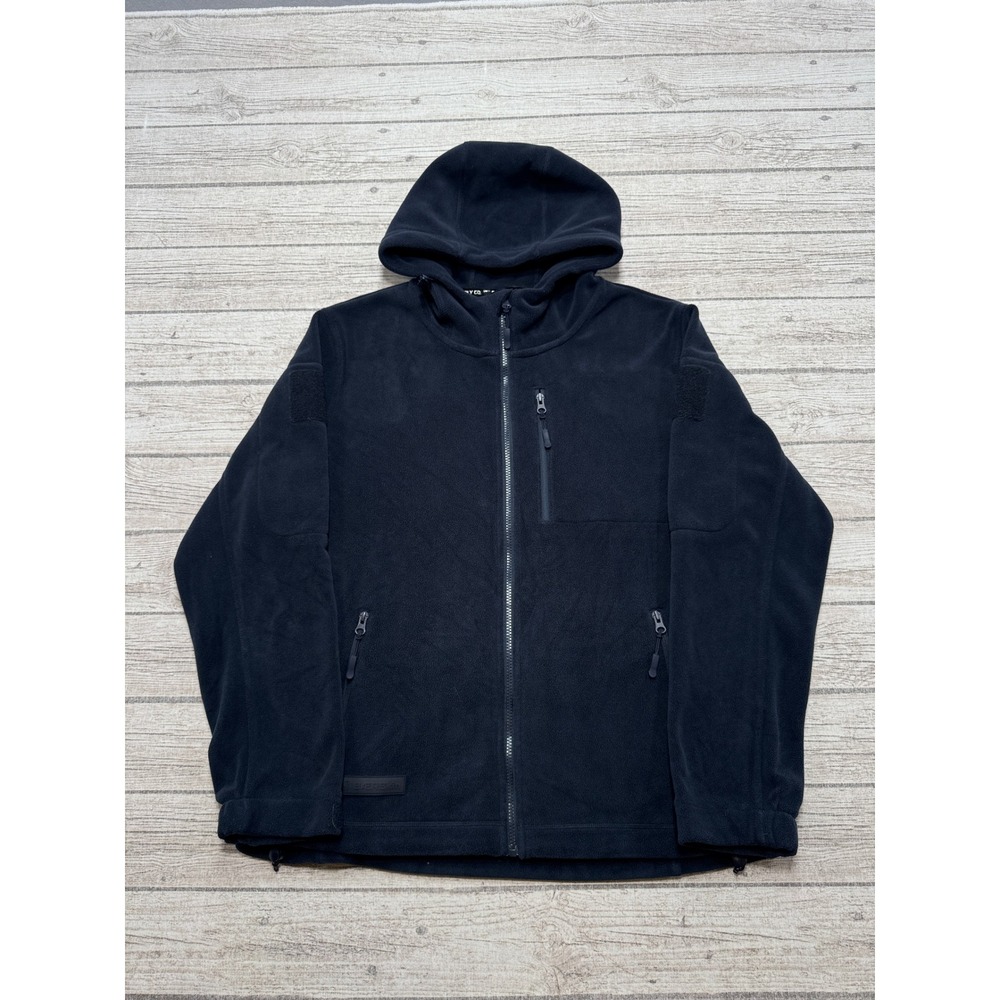 Bearskin Hoodie Men's Large Black Zip Up Tactical Fleece Thermal Utility Outdoor